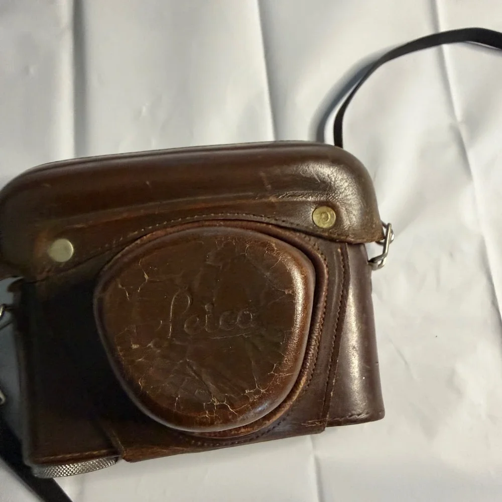 Leica Unisex Vintage 1930 Leitz Wetzlar Leather Camera Case Brown Made Germany
